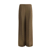 Pantalones de seda Fendi